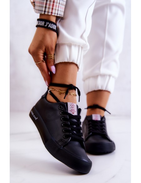 Moteriški žemi sportbačiai Cross Jeans JJ2R4054C juodi