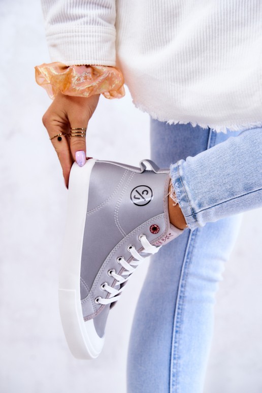 Women's High Sneakers Cross Jeans JJ2R4057C Grey