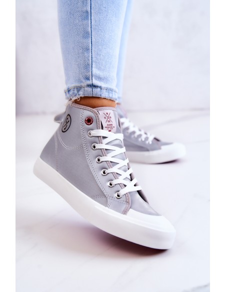 Women's High Sneakers Cross Jeans JJ2R4057C Grey