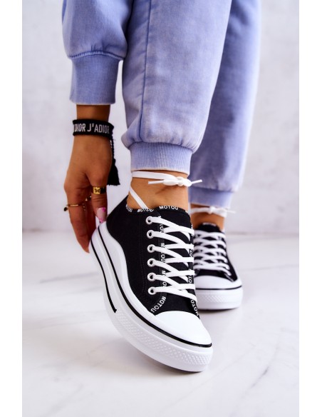 Women's Tied Sneakers Black Menifee