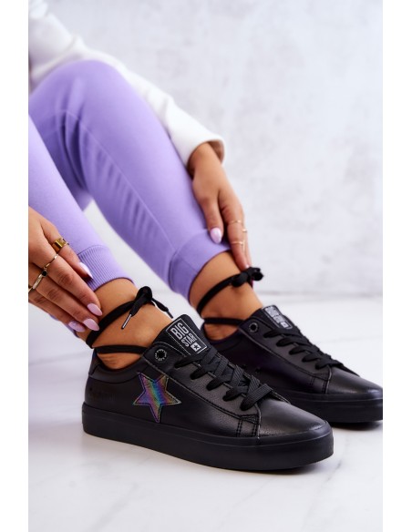 Leather Sneakers Star Big Star JJ274243 Black