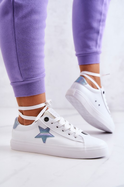 Leather Sneakers Star Big Star JJ274240 White