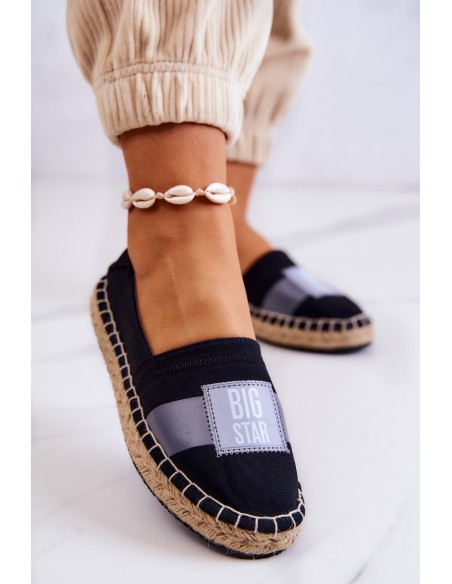 Women's Slip-On Espadrilles Big Star JJ274963 Black