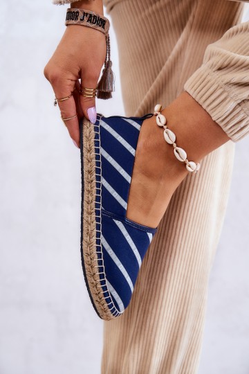 Moteriškos klasikinės espadrilės Big Star JJ274960 Tamsiai mėlynos spalvos 2