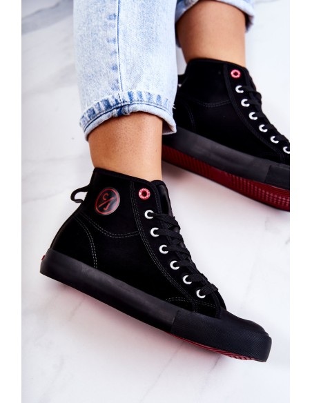 Women's High Sneakers Cross Jeans JJ2R4055C Black