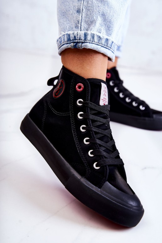 Women's High Sneakers Cross Jeans JJ2R4055C Black