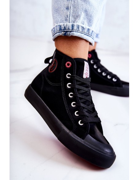 Women's High Sneakers Cross Jeans JJ2R4055C Black