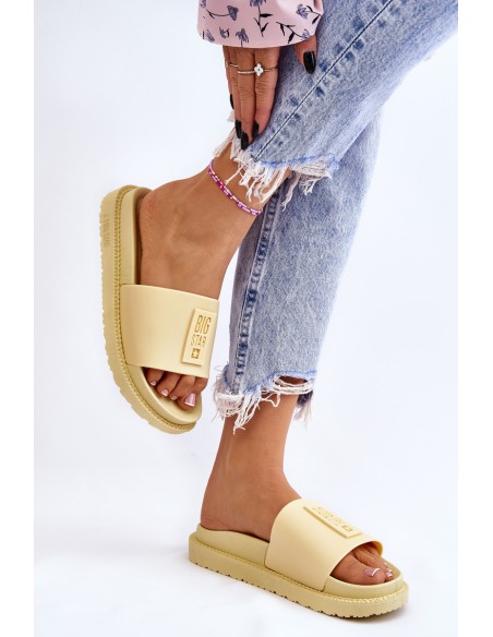 Women's Slippers Big Star LL274427 Yellow