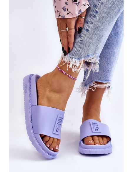 Moteriškos šlepetės Big Star LL274431 Šviesiai violetinės spalvos