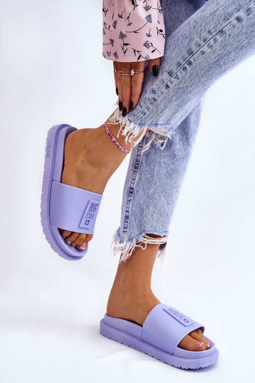 Women's Slippers Big Star LL274431 Light purple