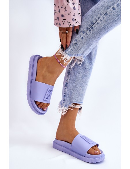 Moteriškos šlepetės Big Star LL274431 Šviesiai violetinės spalvos