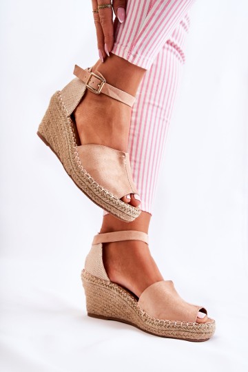 Comfortable Women's Sandals On Wedge Light pink Dellia