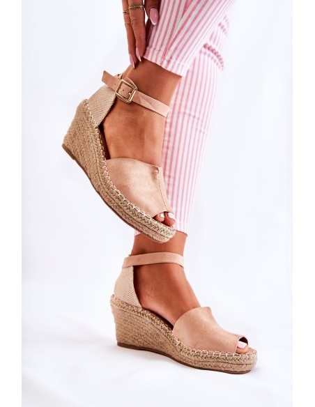 Comfortable Women's Sandals On Wedge Light pink Dellia