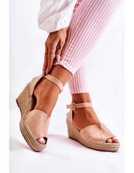 Comfortable Women's Sandals On Wedge Light pink Dellia