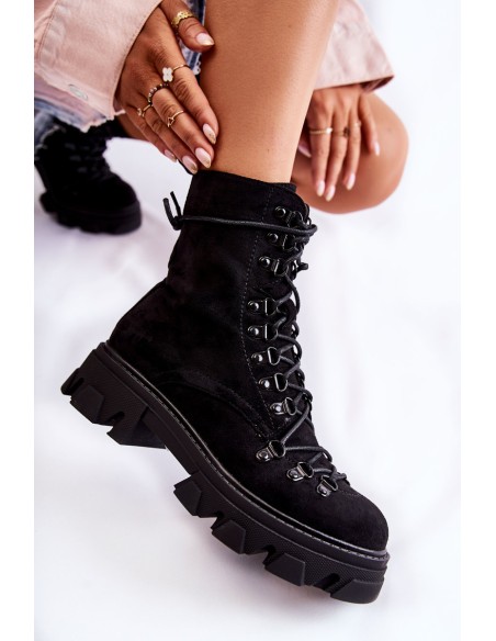 Šilti zomšiniai batai suvarstomi Juodi Pierro