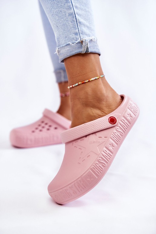 Women's Light Slippers Kroks Big Star II275008 Pink