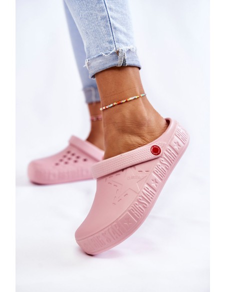 Women's Light Slippers Kroks Big Star II275008 Pink