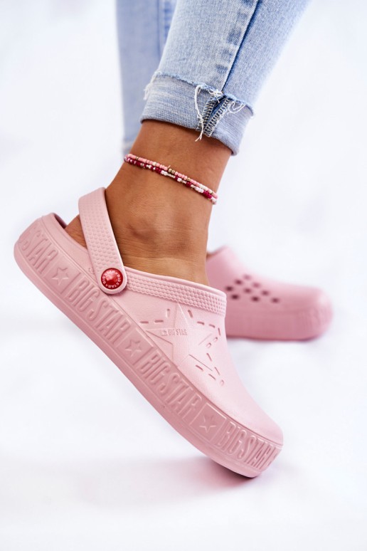 Women's Light Slippers Kroks Big Star II275008 Pink