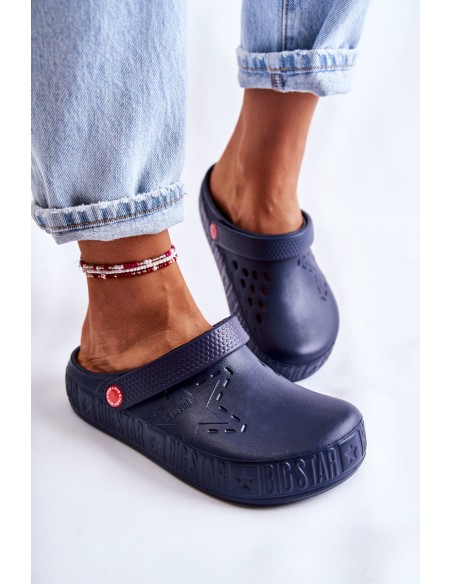 Women's Light Slippers Kroks Big Star II275002 Navy
