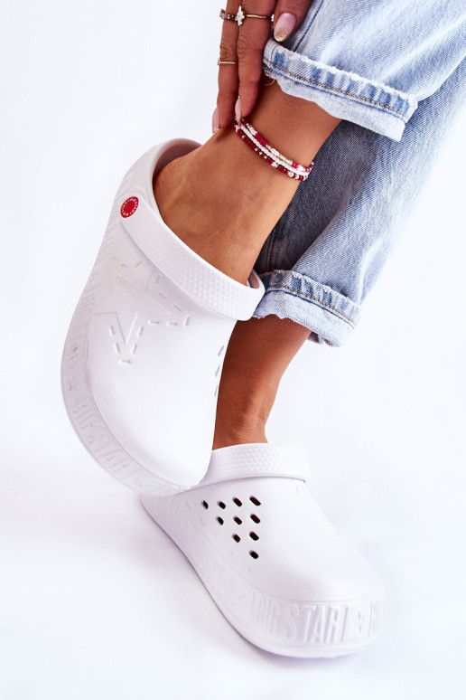 Women's Light Slippers Kroks Big Star II275003 White