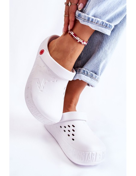 Women's Light Slippers Kroks Big Star II275003 White