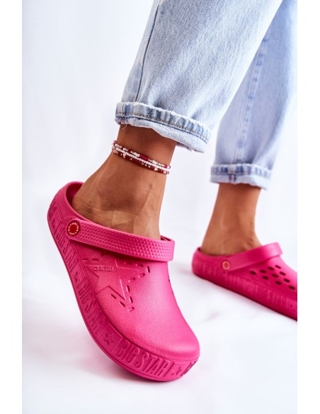 Women's Light Slippers Kroks Big Star II275007 Fuchsia