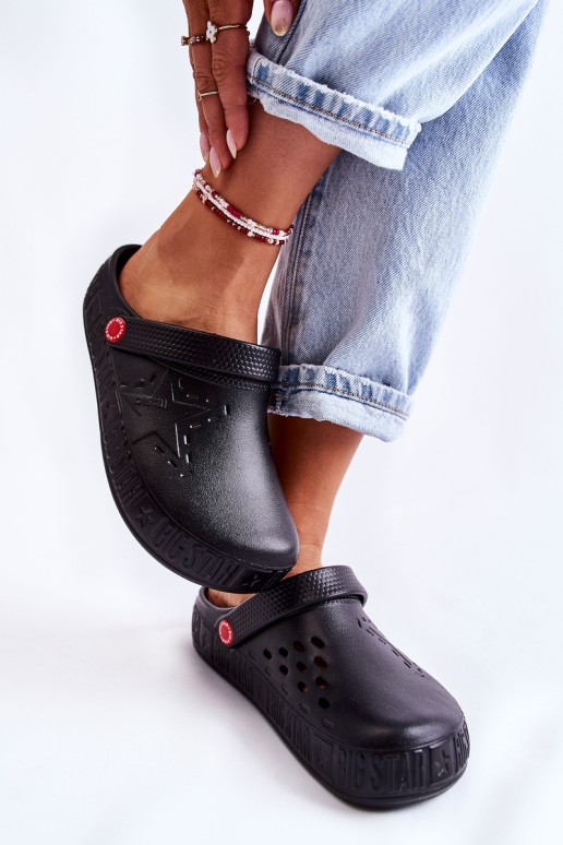 Women's Light Slippers Kroks Big Star II275001 Black