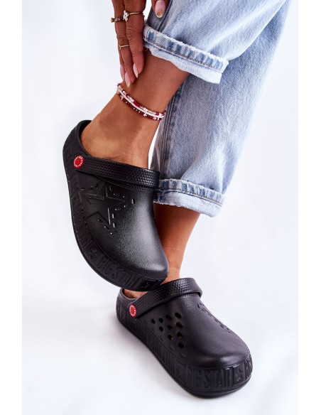 Moteriškos lengvos šlepetės kurpės Big Star II275001 juodos