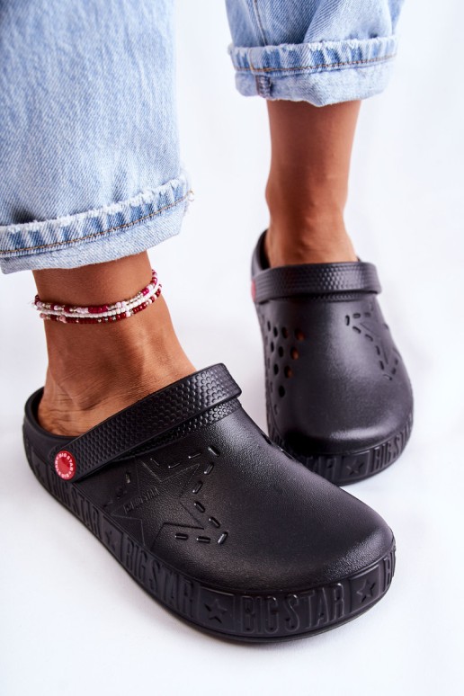 Women's Light Slippers Kroks Big Star II275001 Black