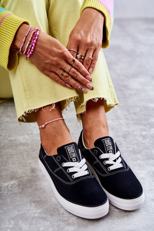 Women's Cloth Sneakers Big Star KK274019 Black