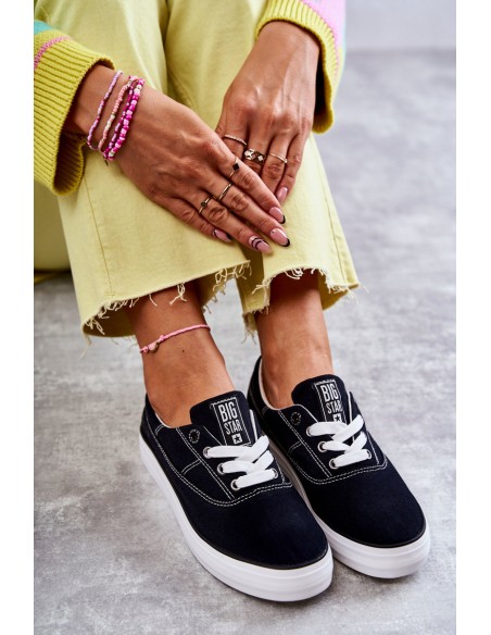 Women's Cloth Sneakers Big Star KK274019 Black