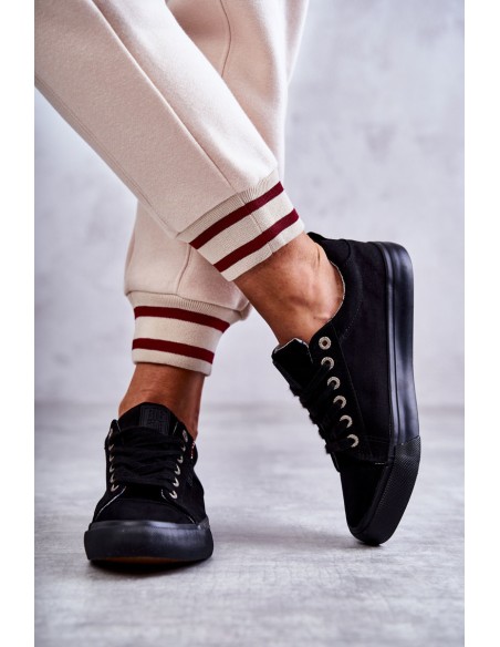 Women's Low Material Sneakers Big Star KK274004 Black