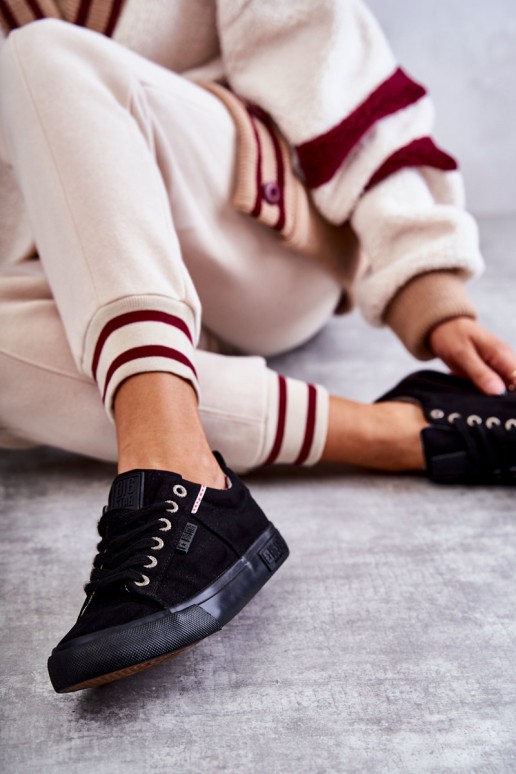 Women's Low Material Sneakers Big Star KK274004 Black