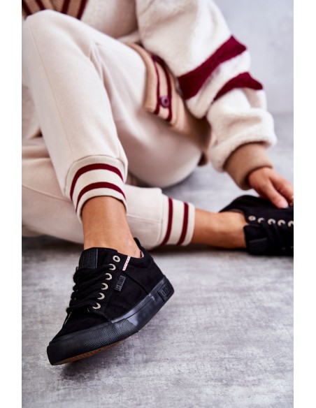 Women's Low Material Sneakers Big Star KK274004 Black