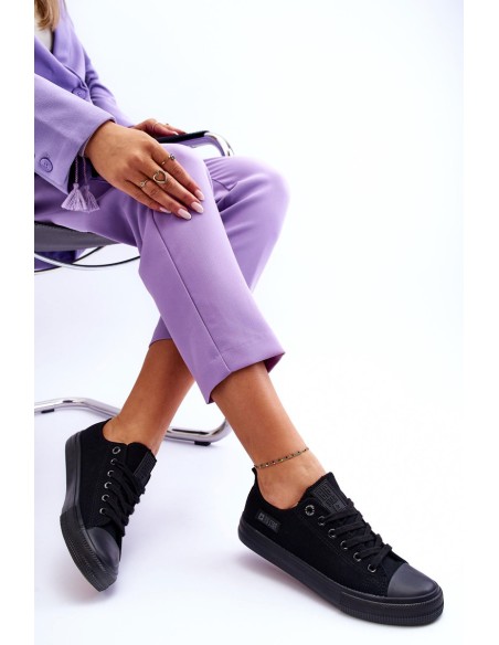 Women's Low Material Sneakers Big Star KK274009 Black