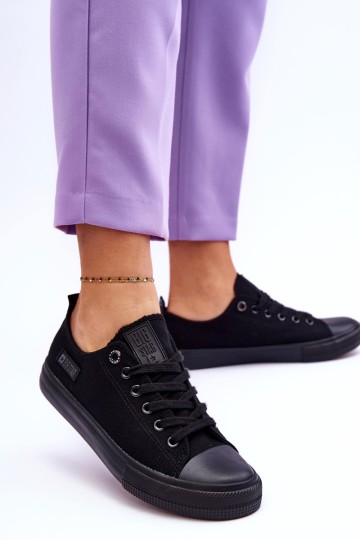 Women's Low Material Sneakers Big Star KK274009 Black 2