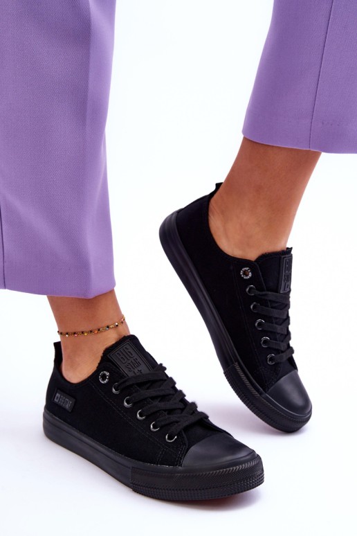 Women's Low Material Sneakers Big Star KK274009 Black