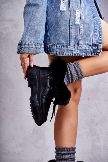 Šilti batai Trappers Juodi Charles