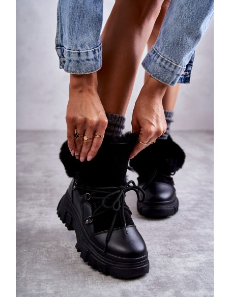 Šilti batai Trappers Juodi Charles