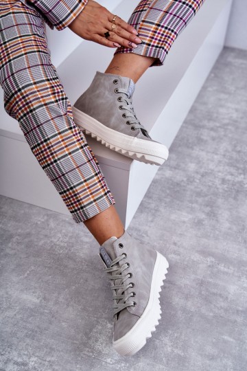 Moteriški sportbačiai Big Star, Pilkos spalvos EE274114