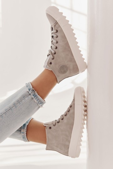 Women's Sneakers Big Star High Warm Grey EE274114 2