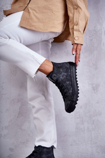 Moteriški sportbačiai Big Star Juodos spalvos GG274069