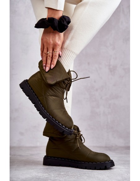 Moteriški pašiltinti batai Green Emelie