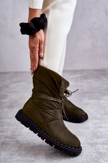 Women's insulated boots Green Emelie 2