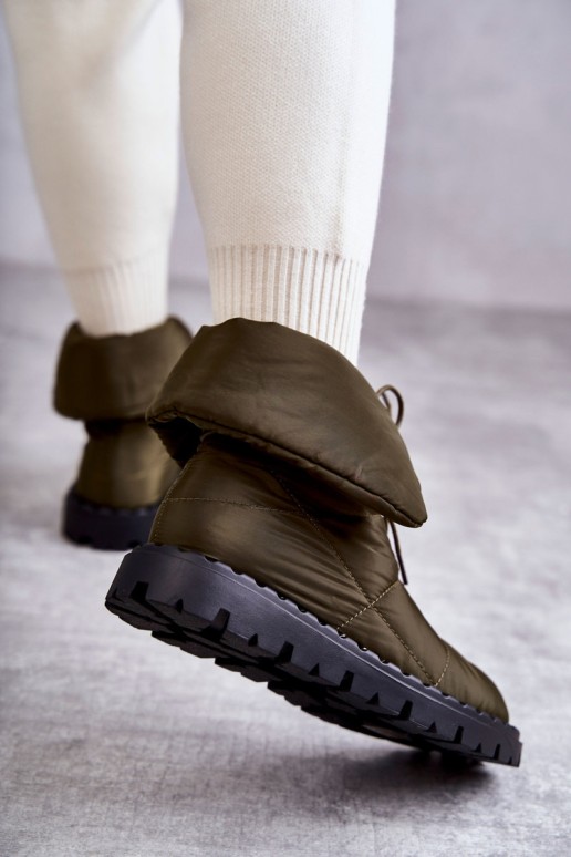 Moteriški pašiltinti batai Green Emelie