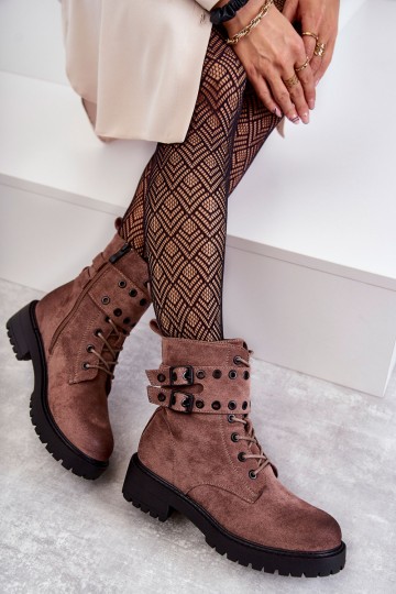 Women's Suede Warm Boots Bright brown Silvor