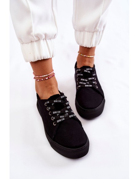 Women's Memory Foam System Sneakers Big Star KK276001 Black