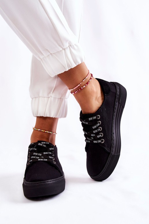 Women's Memory Foam System Sneakers Big Star KK276001 Black