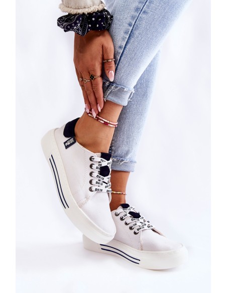 Women's Memory Foam System Sneakers Big Star KK276002 White