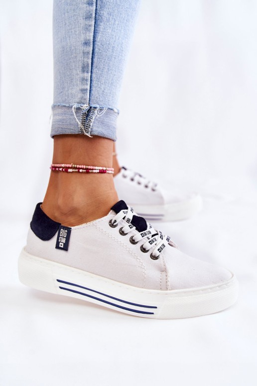 Women's Memory Foam System Sneakers Big Star KK276002 White